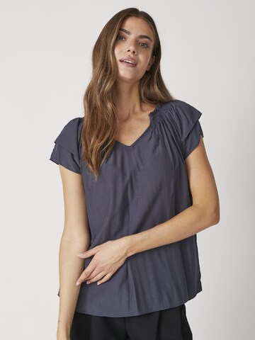 Chemisier 'Sunrise' co'couture en bleu