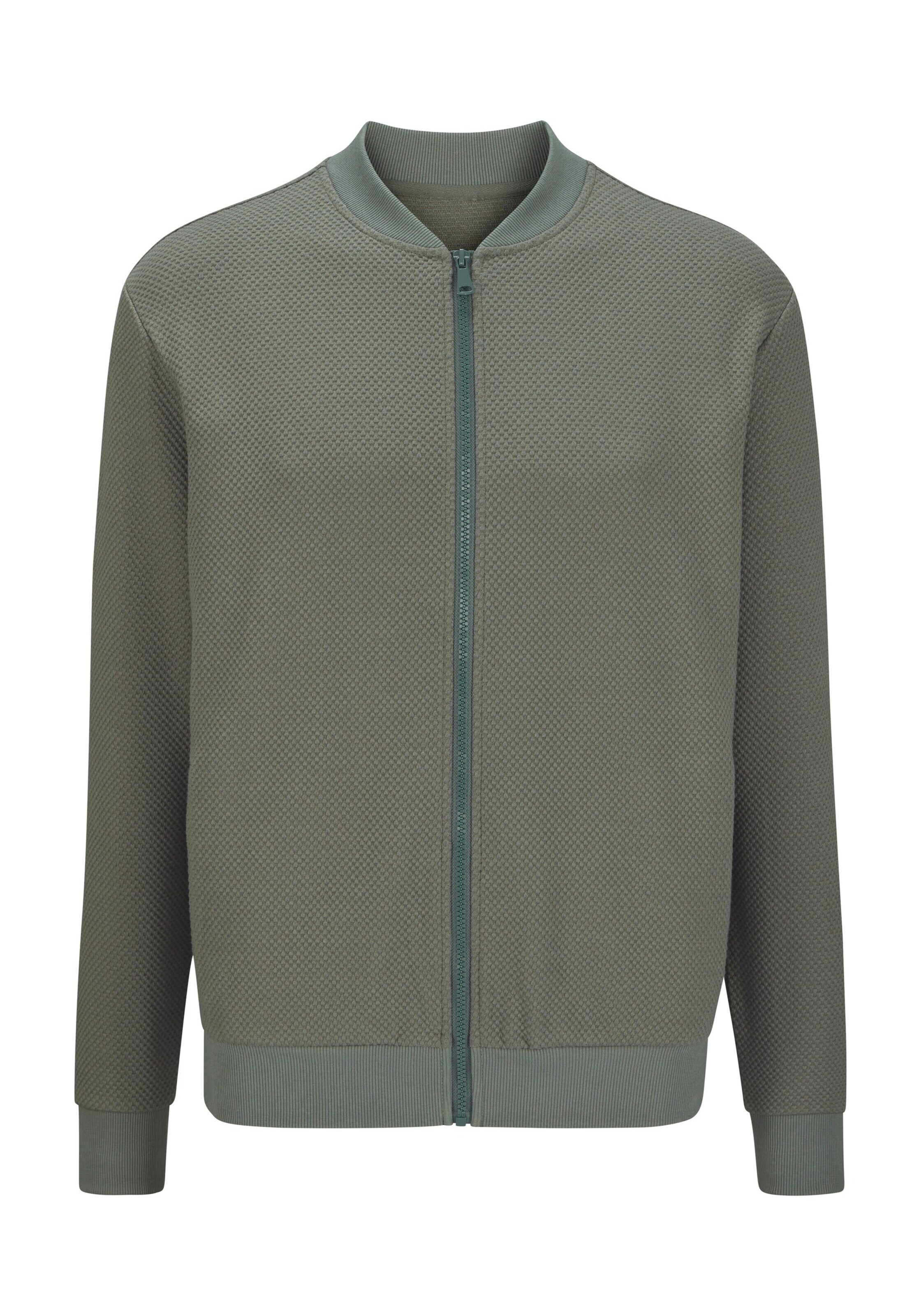 JOHN DEVIN Кофта на молнии в Зеленый: спереди