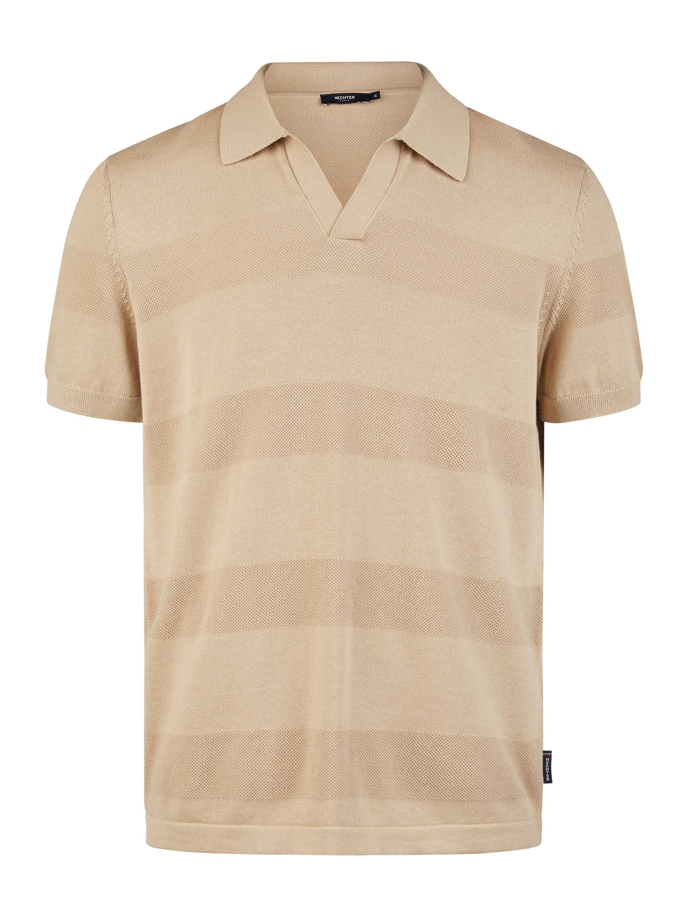HECHTER PARIS Shirt in Beige: voorkant