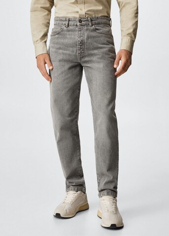 MANGO MAN Loose fit Jeans 'Hillary' in Grey: front