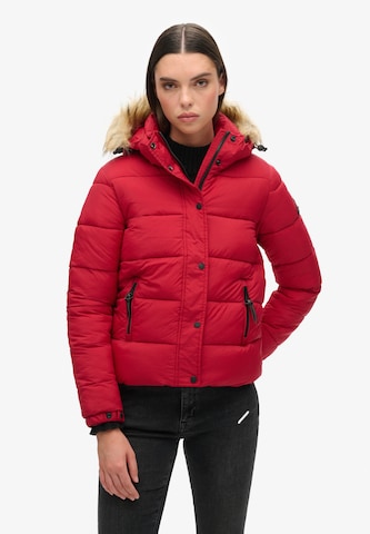 Veste d’hiver Superdry & Co en rouge : devant