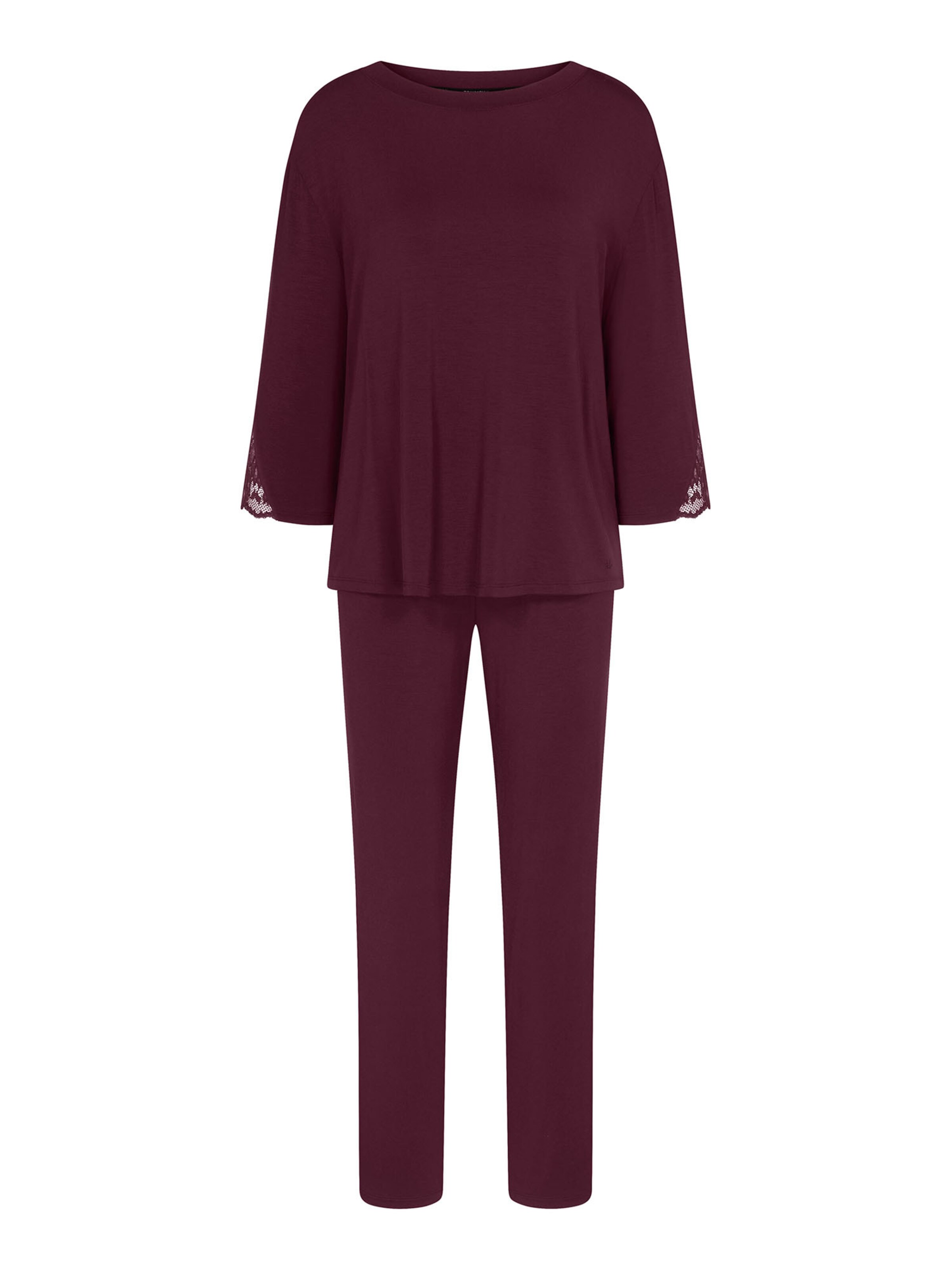 TRIUMPH Pyjama ' Red Label Amourette ' en S en bordeaux, Vue avec produit