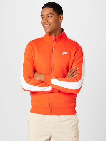 Nike Sportswear Sweat jacket in Red: front