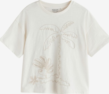 T-Shirt Next en beige : devant