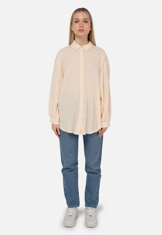 FRESHLIONS Regular fit Blouse 'Honari' in Beige