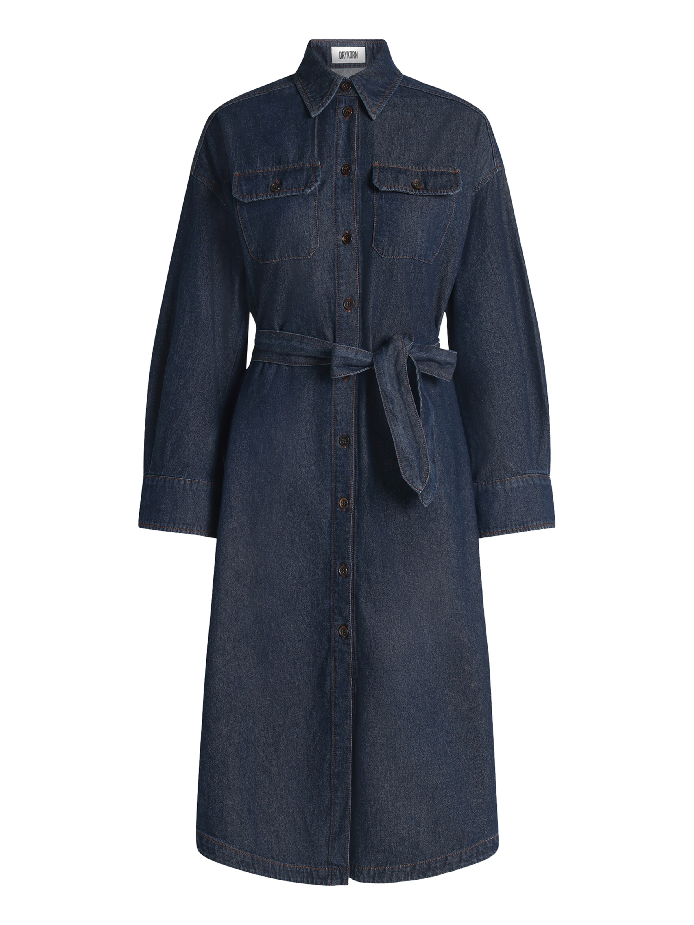 Abito camicia 'AVENY' di DRYKORN in blu: frontale