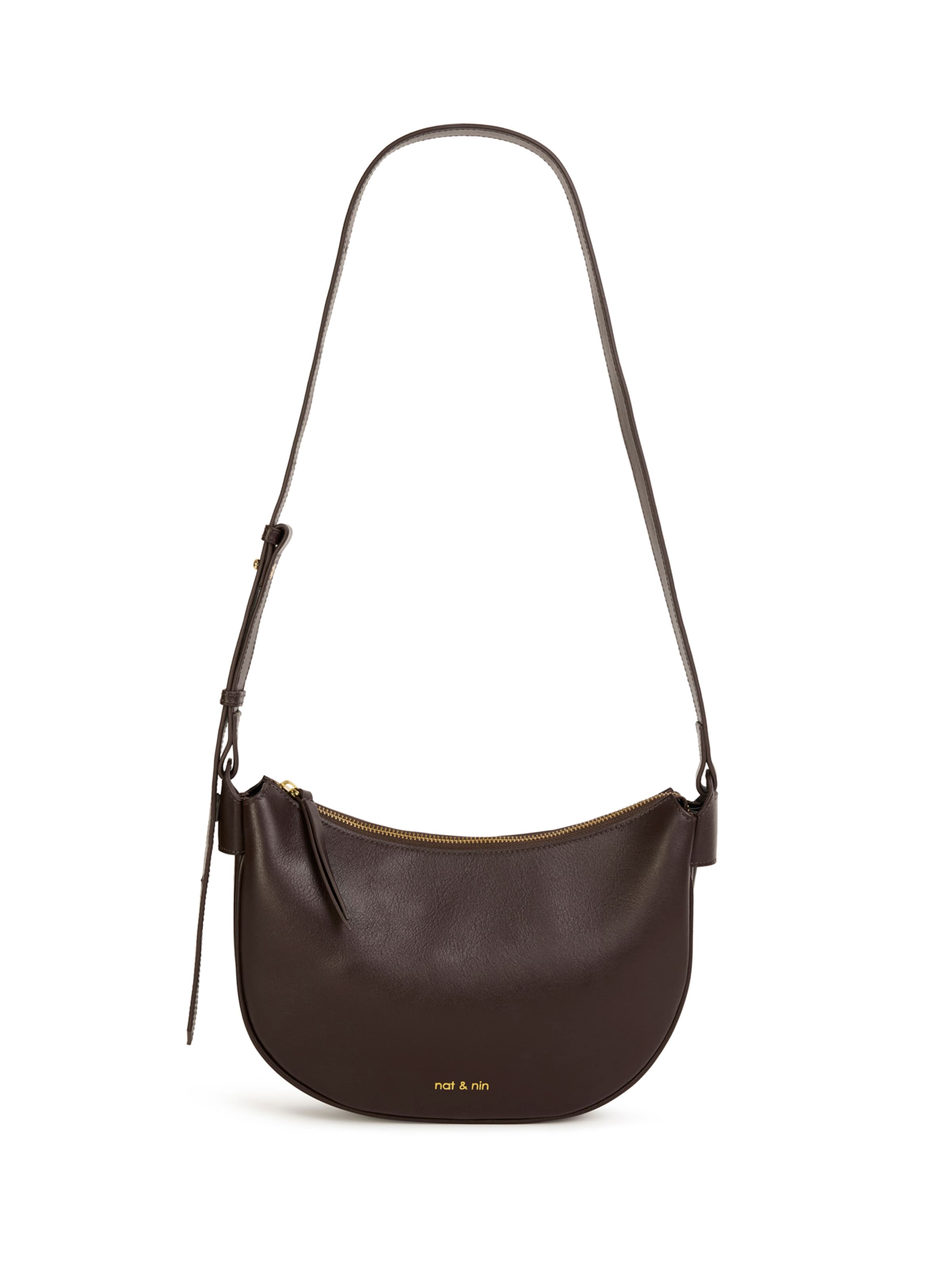 Nat&Nin Umhängetasche ' LUNE ' in Braun: Vorderseite
