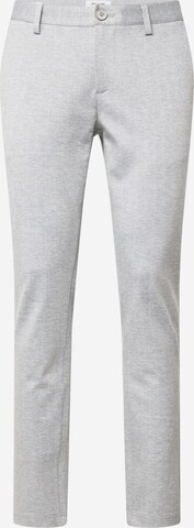 Only & Sons Slim fit Trousers 'MARK' in Grey: front