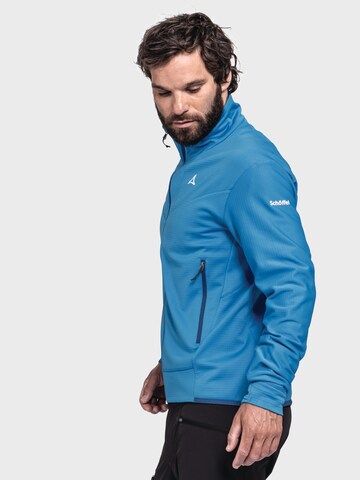 Schöffel Athletic fleece jacket 'Blaueis' in Blue