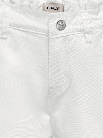 ONLY GIRLS Wide Leg Jeans 'KOGComet' in Weiß