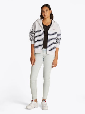 Tommy Jeans Zip-Up Hoodie in White
