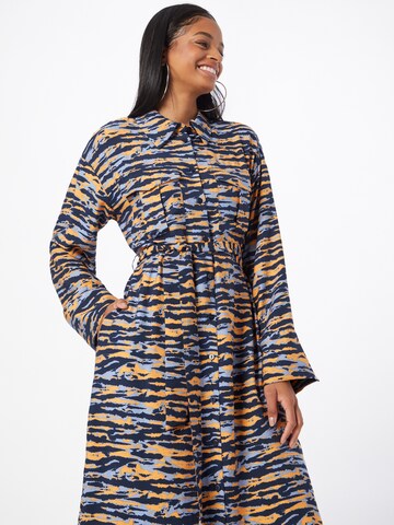 VILA ROUGE Shirt Dress 'CIKKI' in Blue