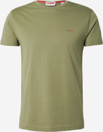 GANT - Camiseta en verde: frente