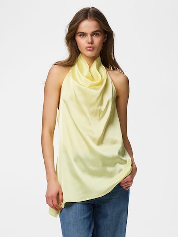 Top 'PCFesta' di PIECES in giallo: frontale