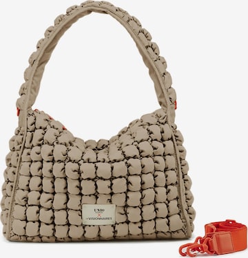 Les Visionnaires Schultertasche 'Unio' in Beige: Vorderseite