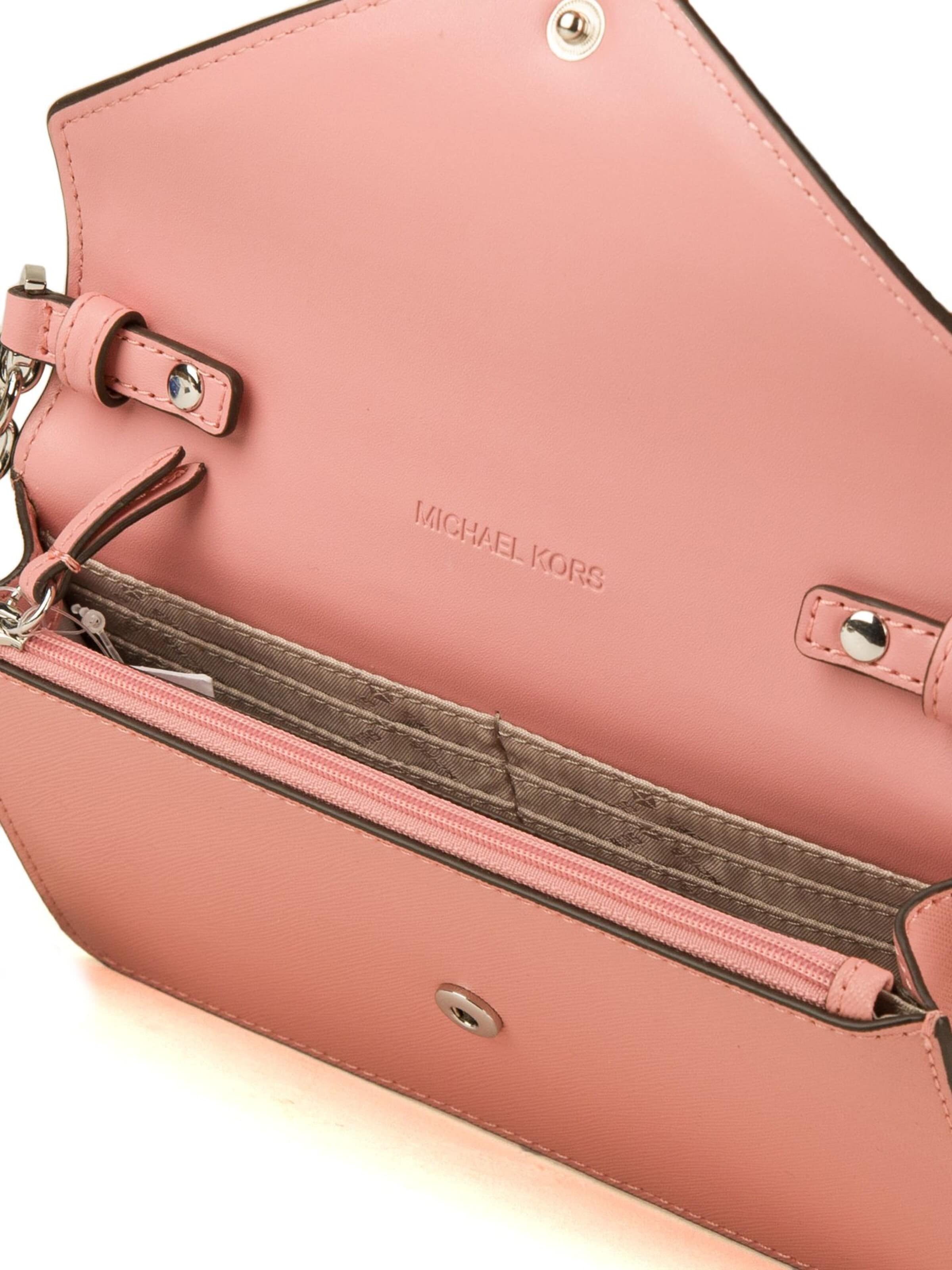 Borsa a tracolla 'Small Saffiano Leather Envelope Crossbody Bag' di Michael Kors in rosa