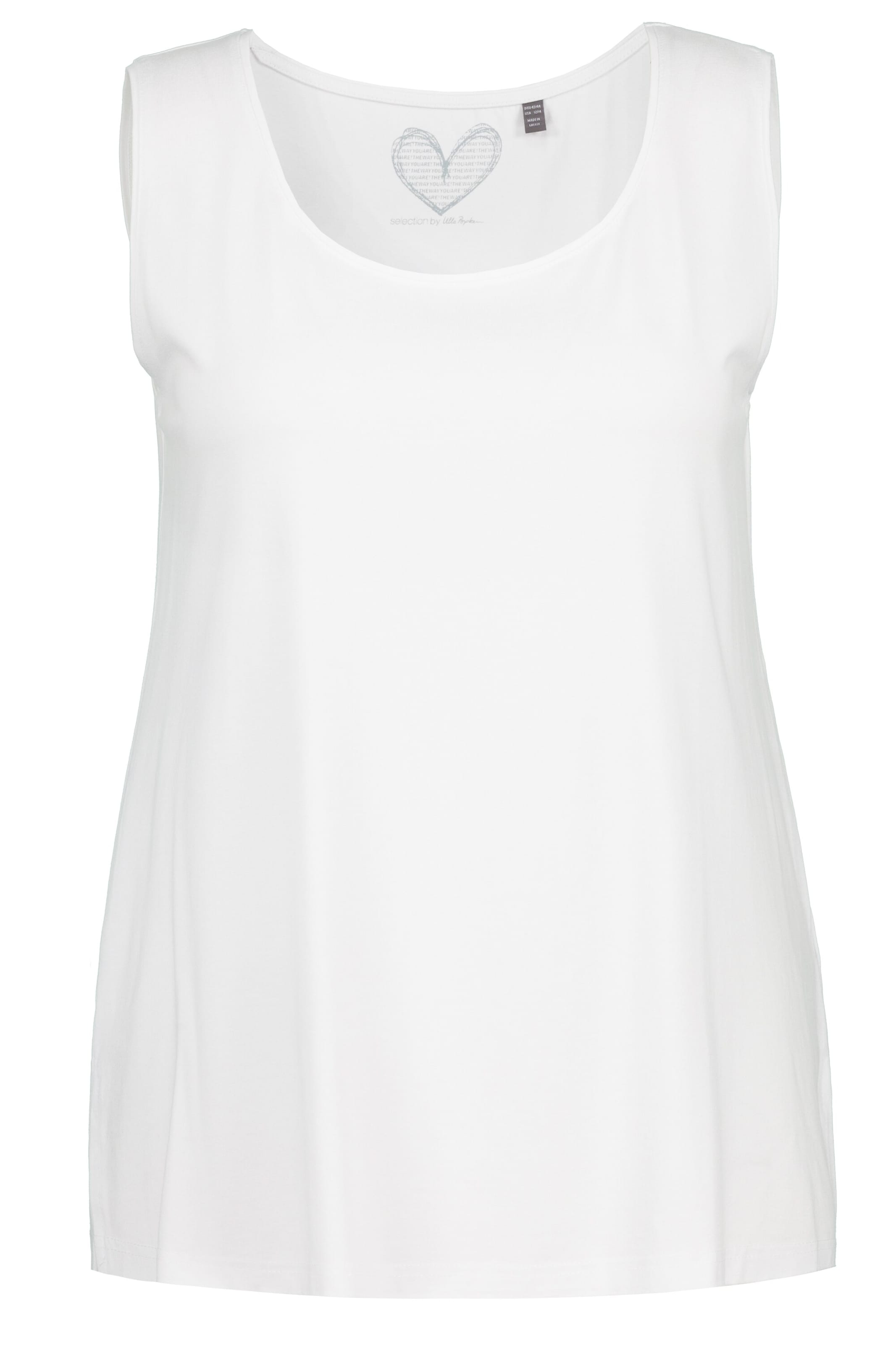 Ulla Popken Top in Wit: voorkant