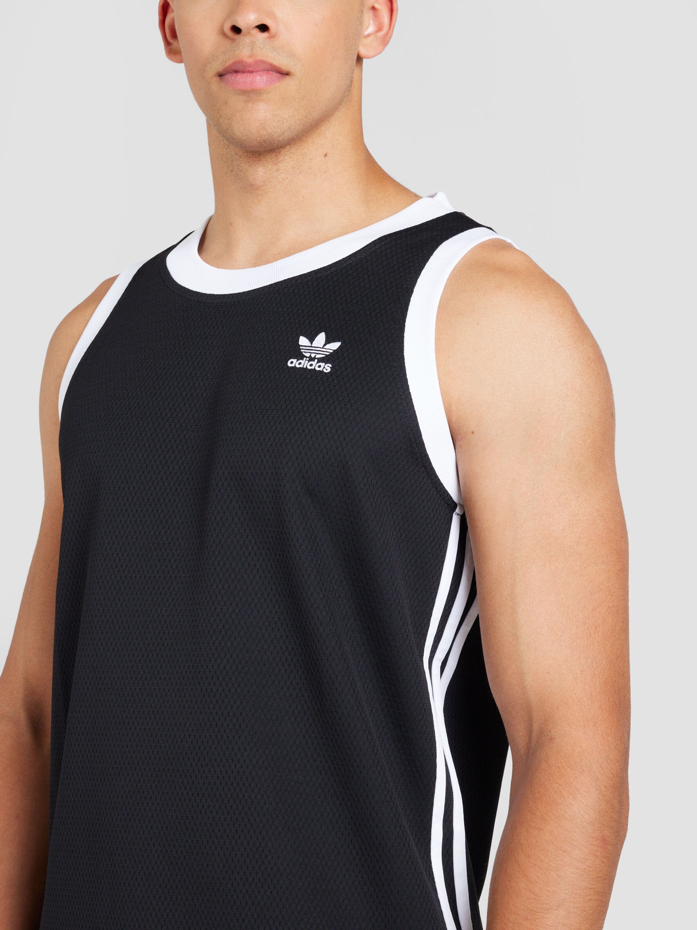 adidas black vest top