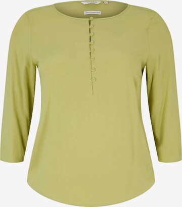 Tom Tailor Women + Blouse in Green: front