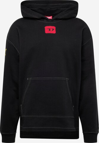 DIESEL Sweatshirt in Zwart: voorkant