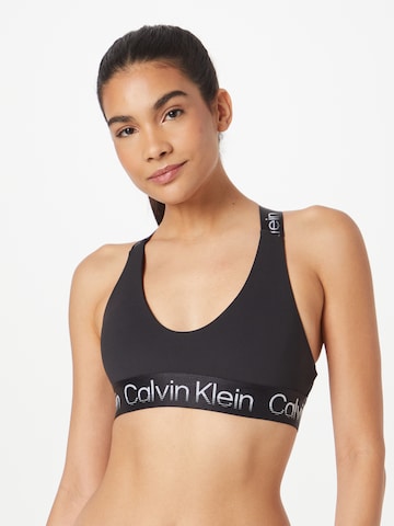 Calvin Klein Sport - Bustier Sujetador en negro: frente