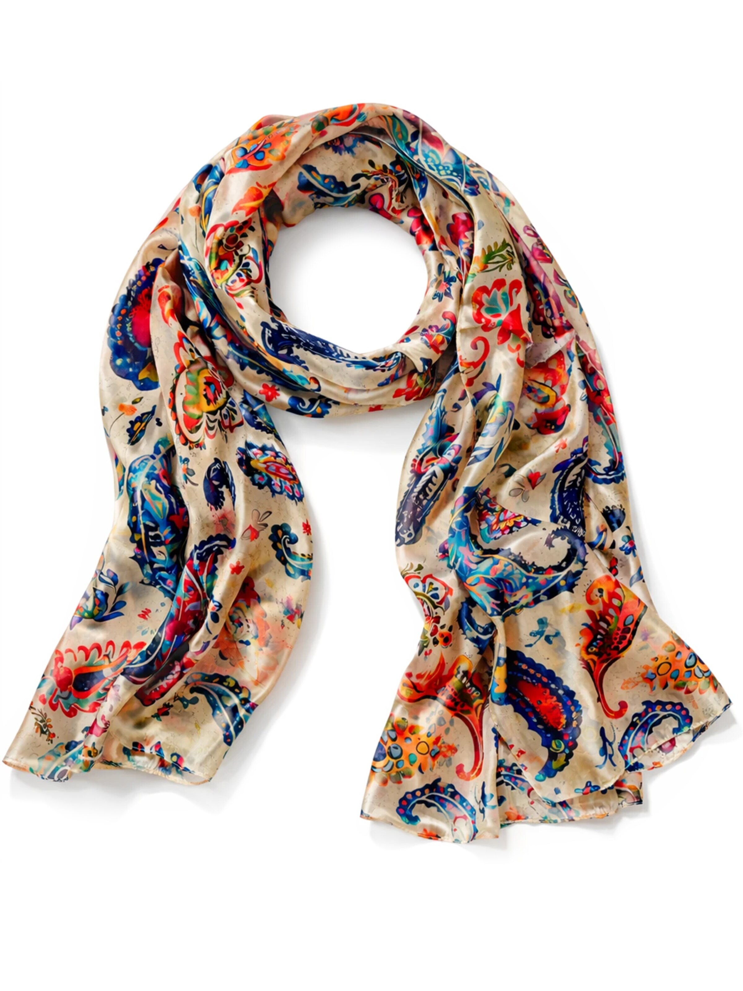 Alster Herz Schal 'Persia Paisley'‌‌‌‌‌ in One Size in mischfarben, Produktansicht
