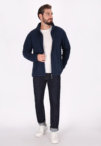 Giacca di pile di DreiMaster Maritim in blu