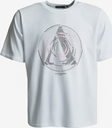 T-Shirt 'Centro' Alessandro Zavetti en blanc : devant
