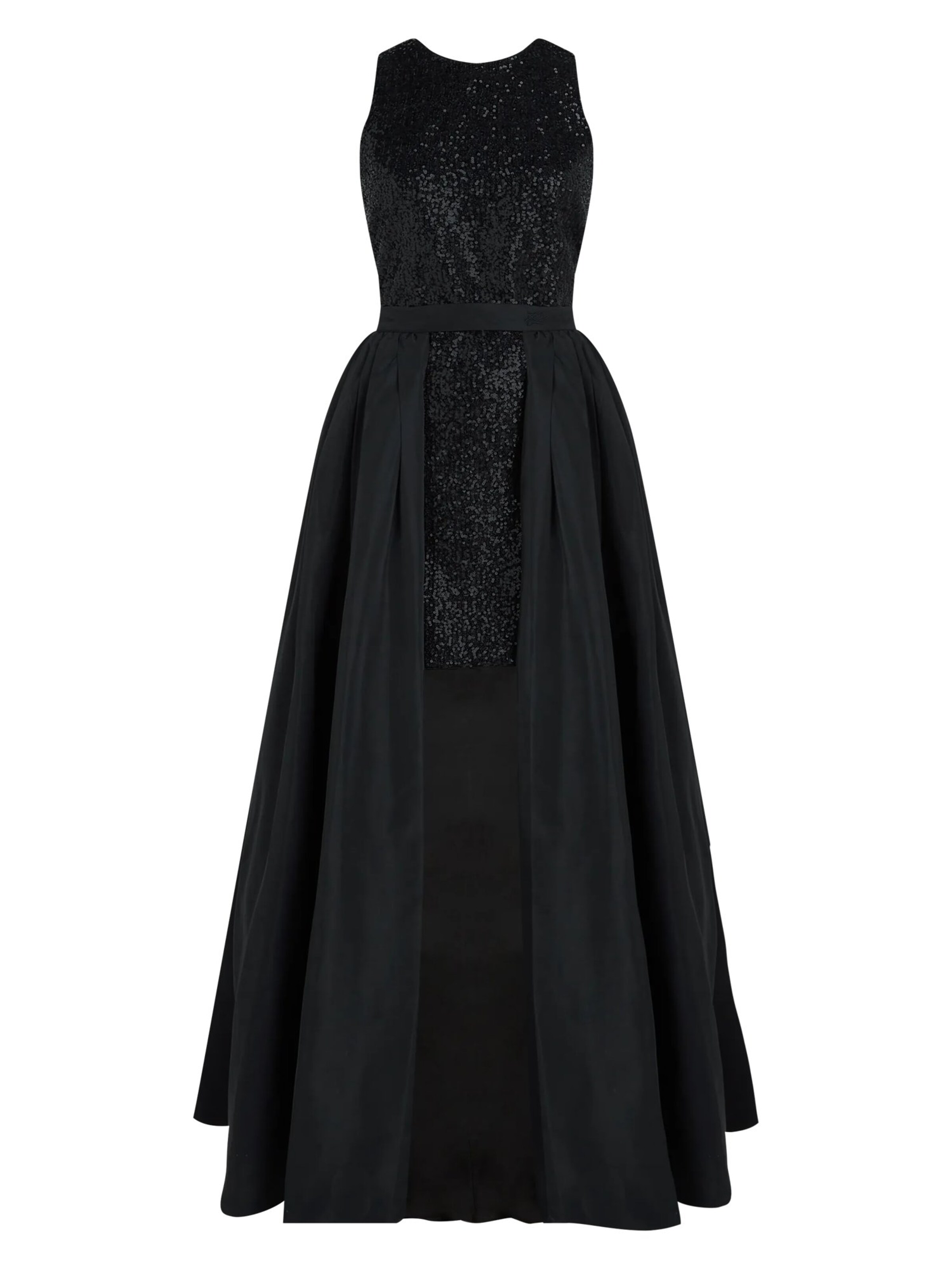 Robe de soirée Karl Lagerfeld en noir : devant