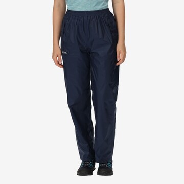 REGATTA Regular Outdoor Pants 'Pack It' in Blue: front