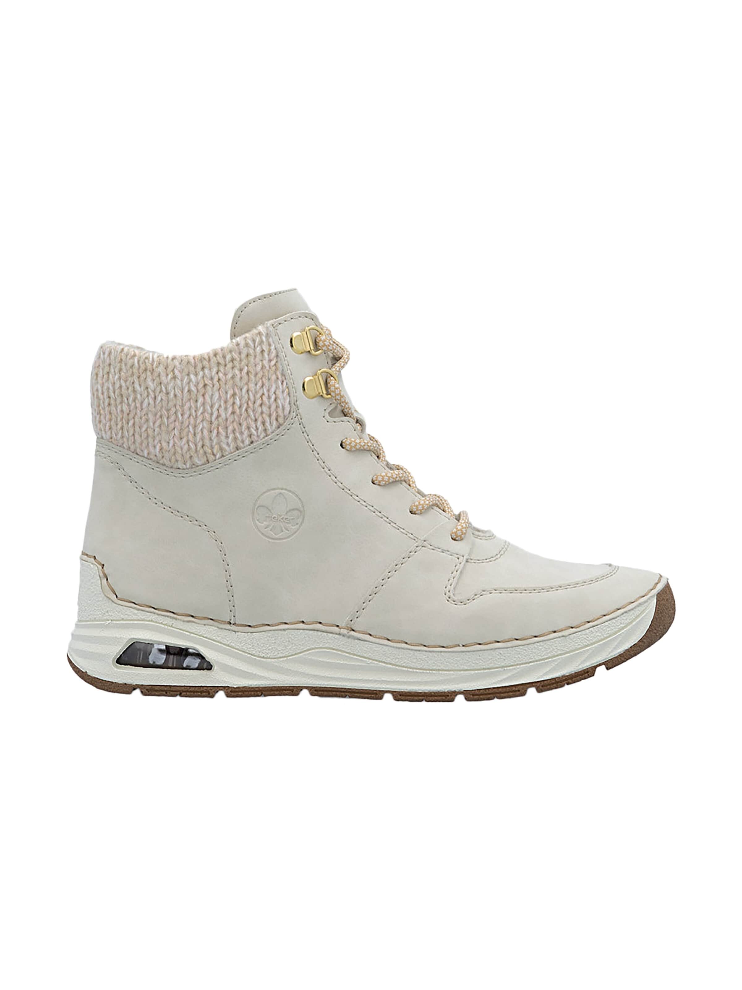 Sneaker alta di Rieker in beige