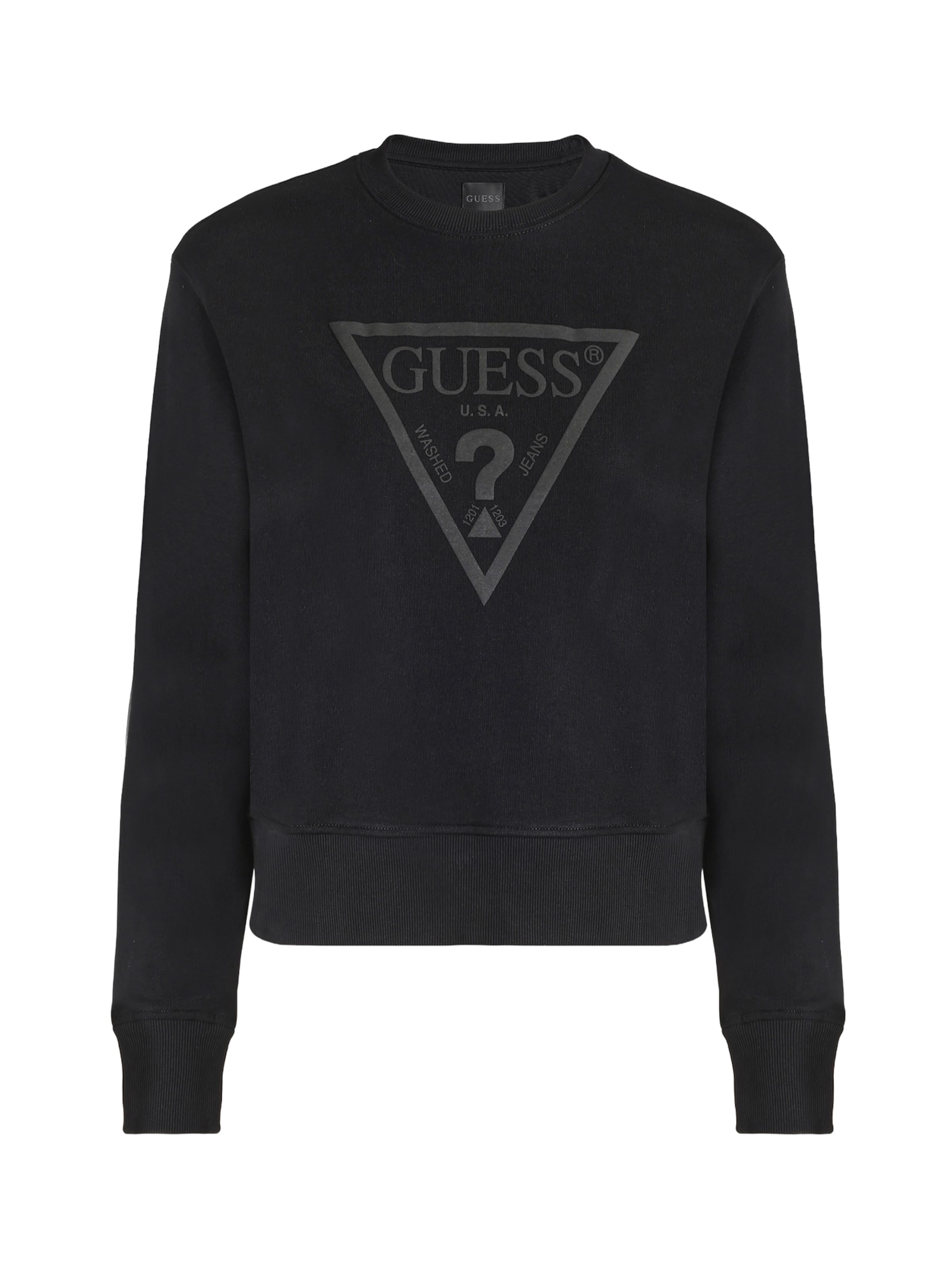 GUESS Sweatshirt in Black: front