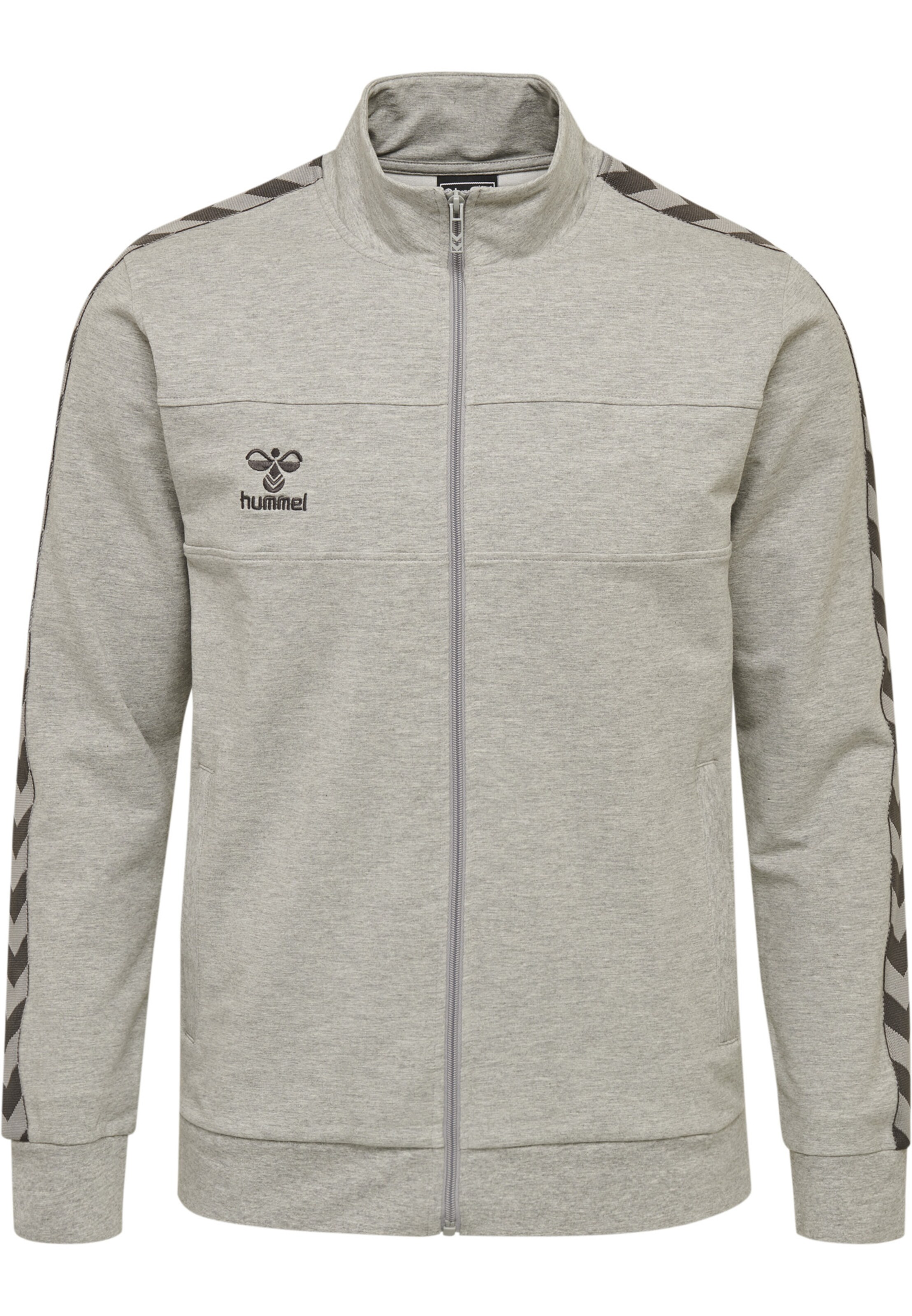 Hummel Sportsweatjacke 'Move' in Grau: Vorderseite