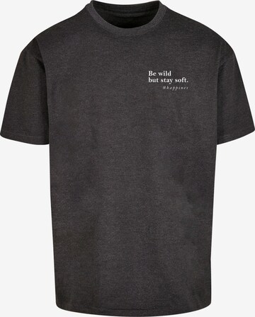 Merchcode Shirt 'Happines' in Grey: front