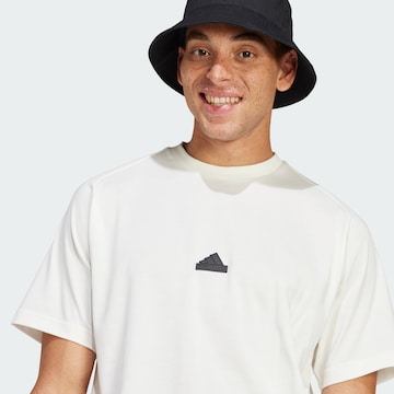 ADIDAS SPORTSWEAR - Camisa funcionais 'Z.N.E.' em branco