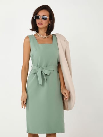 Awesome Apparel Dress in Green: front