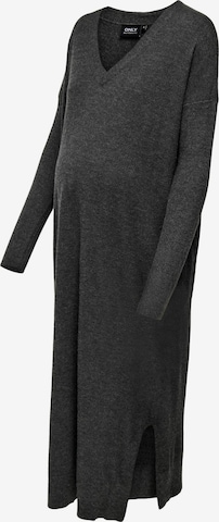 Only Maternity Knitted dress 'Ibi' in Grey: front