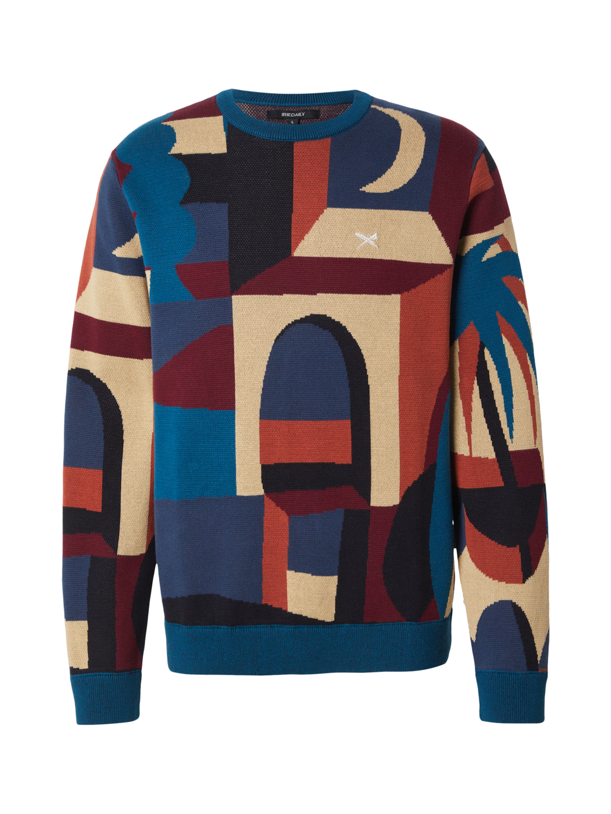 Iriedaily Pullover 'Banks' in Blau: Vorderseite