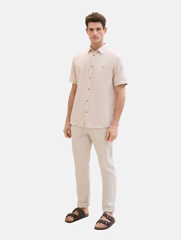 Regular fit Camicia di TOM TAILOR in beige