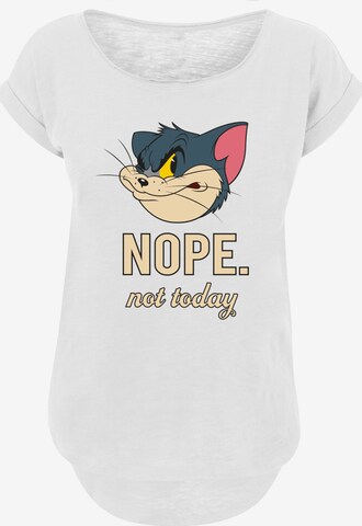 Maglietta 'Tom and Jerry TV Serie Nope Not Today' di F4NT4STIC in bianco: frontale