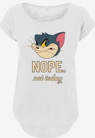 F4NT4STIC Shirt 'Tom and Jerry Nope Not Today' in Weiß: predná strana