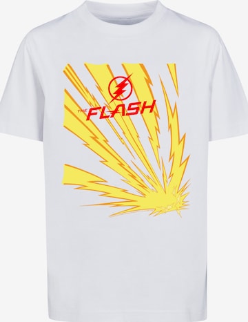 T-Shirt 'DC Comics The Flash' F4NT4STIC en blanc : devant