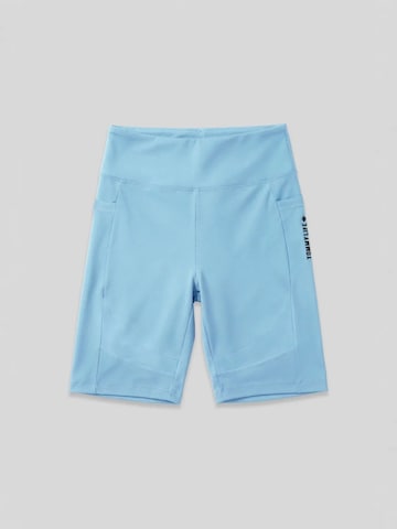 Tommy Life - Tapered Leggings 'Gamaschen' em azul: frente