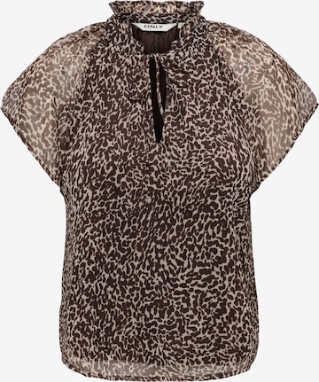 ONLY - Blusa 'ONLLERI-PENINNA' em castanho: frente