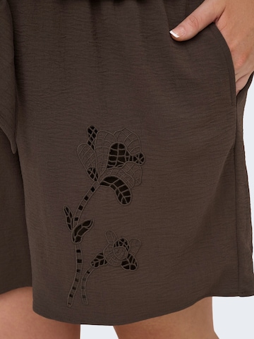 ONLY Carmakoma Loosefit Broek 'CAREVALOU' in Bruin