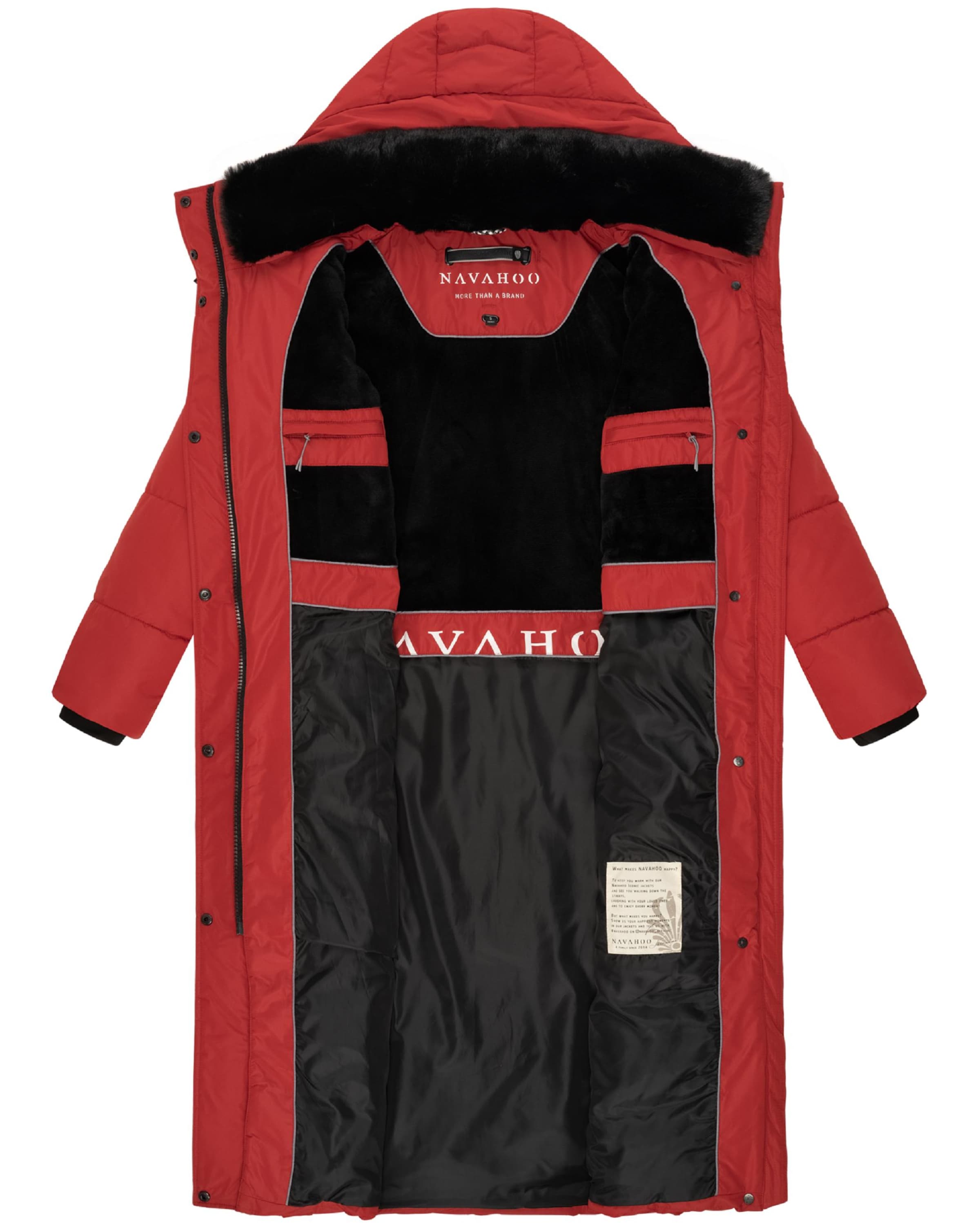 Manteau d’hiver 'Hingucker XIV' NAVAHOO en rouge
