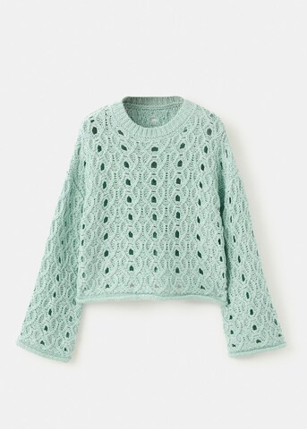 MANGO KIDS Sweater 'River' in Green