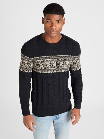 Lindbergh Sweater in Black: front