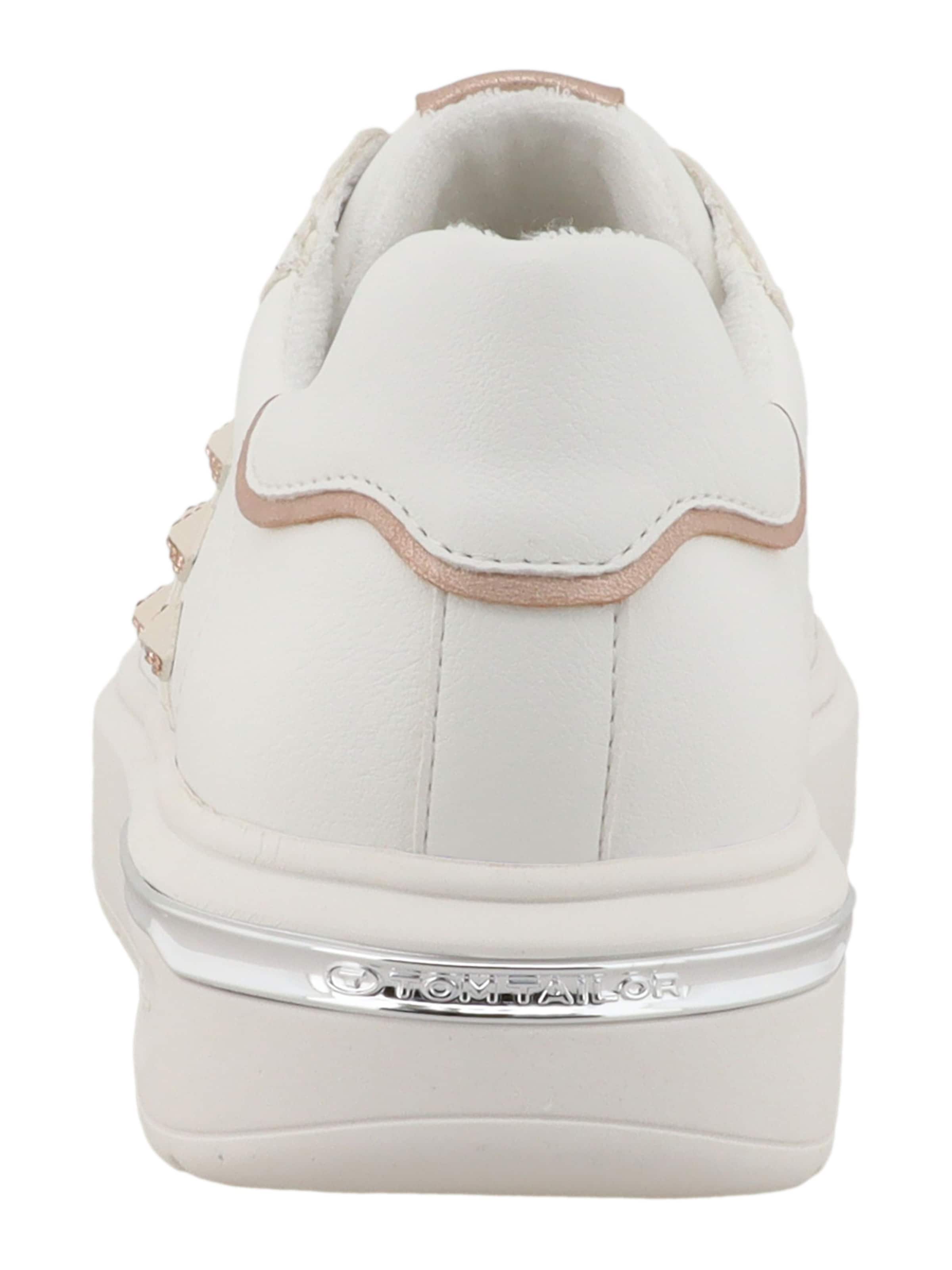 TOM TAILOR - Zapatillas deportivas bajas en blanco