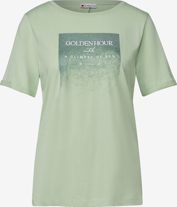 T-shirt STREET ONE en vert : devant